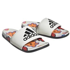 Klapki adidas Adilette Comfort W IE4971 białe. Białe klapki damskie bez wzorów, z gumy, sportowe, bez obcasa, bez zapięcia. Za 297.93 zł.