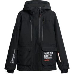 Kurtka narciarska Superdry Ultimate Rescue. Brązowe kurtki sportowe męskie Superdry, na zimę, s, bez wzorów, bez kaptura, narciarskie. Za 1,718.40 zł.