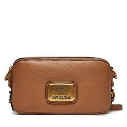 Torebka LOVE MOSCHINO. Brązowe listonoszki damskie Love Moschino, bez wzorów, bez dodatków. Za 469.99 zł.