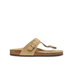 Klapki damskie Geox Brionia. Czarne klapki damskie Converse, bez wzorów, z materiału, eleganckie, bez obcasa, bez zapięcia. Za 348.00 zł.