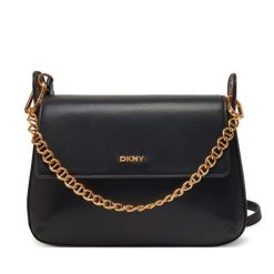 Torebka DKNY. Czarne listonoszki damskie DKNY, bez wzorów, bez dodatków. Za 529.99 zł.