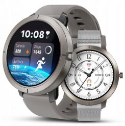 Smartwatch JG Smart DM76 Srebrny. Szare zegarki smartwatch JG Smart, bez wzorów. Za 269.99 zł.