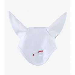 Czapka z muchą dla koni Premier Equine Atlas. Białe czapki damskie PREMIER EQUINE, bez wzorów, z materiału, eleganckie. Za 251.00 zł.