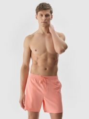 4F Spodenki plażowe męskie - pomarańczowe XL. Brązowe szorty męskie 4F, z aplikacjami, z elastanu, wakacyjne. Za 59.99 zł.