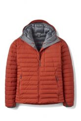 Kurtka trekkingowa puchowa męska Microlight Windstopper Hoody. Czarne kurtki męskie RAB, m, bez wzorów, z gore-texu, bez kaptura. Za 1,509.99 zł.