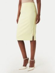 Rinascimento Spódnica ołówkowa CFC0127985003 Żółty Slim Fit. Żółte spódnice damskie Rinascimento, m, bez wzorów, z syntetyku, ołówkowe. Za 379.99 zł.