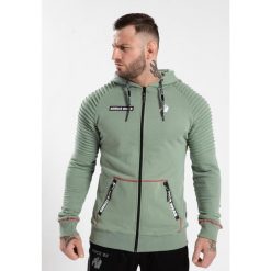 Georgia Bluza z kapturem zapinana na suwak - Zielony. Zielone bluzy męskie GORILLA WEAR, m, bez wzorów, bez ramiączek, z kapturem. Za 369.00 zł.