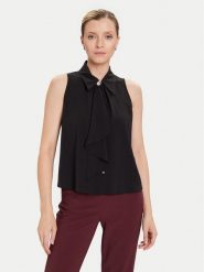 Rinascimento Bluzka CFC0125089003 Czarny Regular Fit. Czarne bluzki damskie Rinascimento, s, bez wzorów, z syntetyku, bez kołnierzyka, bez ramiączek. Za 339.99 zł.