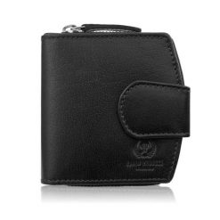 Portfel damski skórzany mały czarny RFID Paolo Peruzii AL-24-BL. Czarne portfele damskie ze skóry. Za 69.00 zł.
