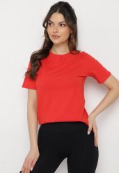 Biała Bluzka z Bawełną Ozdobiona Wiązaniem z Koronką Minoma. Białe bluzki damskie Born2be, bez wzorów, z bawełny, eleganckie, bez kołnierzyka, bez ramiączek. W wyprzedaży za 87.99 zł.
