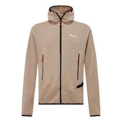 Kurtka z kapturem z konopi Salewa Agner. Brązowe kurtki męskie Salewa, m, bez wzorów, z bawełny, eleganckie, z kapturem. Za 527.00 zł.