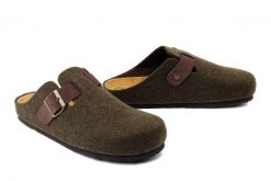 DR. BRINKMANN 220077-07 grun, klapki męskie. Zielone klapki męskie Dr. Brinkmann, bez wzorów, bez zapięcia. Za 225.17 zł.