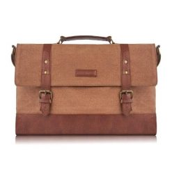 Torba męska na laptop PAOLO PERUZZI E-09-BR brązowa. Brązowe torby na laptopa damskie Paolo Peruzzi, bez wzorów, z bawełny. Za 159.99 zł.