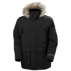 Parka Helly Hansen reine. Czarne parki męskie Helly Hansen, xl, bez wzorów, z syntetyku, sportowe, bez kołnierzyka, bez kaptura. Za 1,273.95 zł.