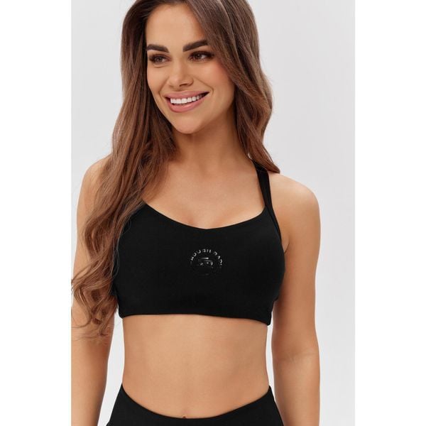 Stanik sportowy treningowy fitness Rough Radical Sports Bra Wellness. Czarne bielizna sportowa damska ROUGH RADICAL, l, bez wzorów. W wyprzedaży za 118.92 zł.