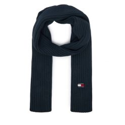 Szalik Tommy Hilfiger. Niebieskie szaliki damskie Tommy Hilfiger, bez wzorów. Za 209.99 zł.