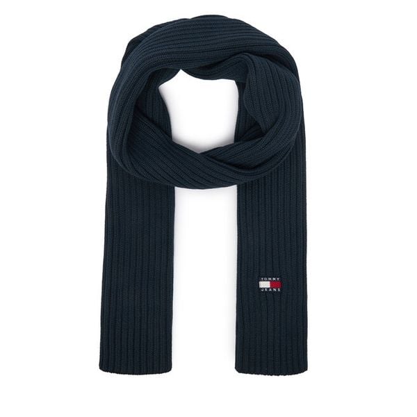 Szalik Tommy Hilfiger. Niebieskie szaliki damskie Tommy Hilfiger, bez wzorów. Za 209.99 zł.
