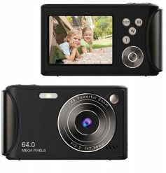 Aparat Cyfrowy Zdjęcia 64mp Filmy 4k / 30fps 18x Zoom Antishake / Xrec Q18 / Czarny. Aparaty kompaktowe Xrec. Za 204.00 zł.