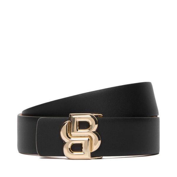 Pasek Damski BOSS. Czarne paski damskie Boss, bez wzorów. Za 349.99 zł.