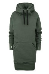 Bluza sportowa z kapturem damska DEEP TRIP Luzak. Zielone bluzy damskie DEEP TRIP, l, bez wzorów, z bawełny, sportowe, bez ramiączek, z kapturem. Za 369.00 zł.