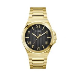 Zegarek Guess. Żółte zegarki męskie Guess, z aplikacjami, złote. Za 679.99 zł.