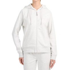 Bluza damska 4F z kapturem, regular fit. Szare bluzy damskie 4F, m, bez wzorów, z bawełny, sportowe, bez ramiączek, z kapturem. Za 120.99 zł.