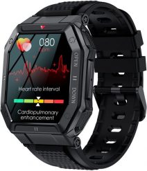 Nowy Smartwatch GlacierX Trail Black GX-TC55. Czarne zegarki smartwatch GepardWatches, bez wzorów. Za 225.42 zł.