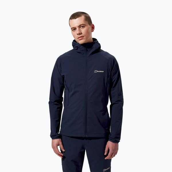 Kurtka softshell męska Berghaus Skelbo. Niebieskie kurtki męskie Berghaus, m, bez wzorów, z softshellu, bez kaptura. Za 479.99 zł.