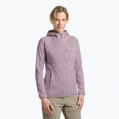 Bluza polarowa damska Jack Wolfskin Kolbenberg Hooded Full Zip. Czerwone bluzy damskie Jack Wolfskin, bez wzorów, z polaru, bez ramiączek, bez kaptura. Za 359.99 zł.