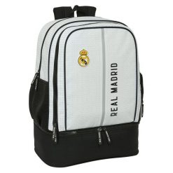 Plecak Sportowy Real Madrid C.F. 24/25 Biały. Szare plecaki męskie REAL MADRID, bez wzorów, sportowe. Za 259.00 zł.