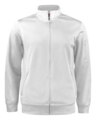 Clique Basic Active kardigan z zamkiem, 100% poliester – White. Białe swetry męskie CLIQUE, m, bez wzorów, z materiału, bez kołnierzyka, bez ramiączek. Za 200.87 zł.