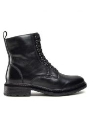 Lasocki Trzewiki WI23-LIEGI-02 Czarny. Czarne botki damskie Lasocki, bez wzorów, ze skóry, bez obcasa, na płaskiej podeszwie, bez zapięcia. Za 209.99 zł.