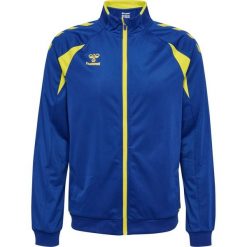 Kurtka z dresu Hummel Core 2.0. Niebieskie kurtki męskie Hummel, bez wzorów, z dresówki, sportowe, bez kaptura. Za 256.50 zł.