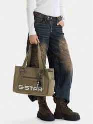 G-Star Raw Torebka CEO-XC8971 Khaki. Brązowe shopperki damskie G-Star Raw, bez wzorów, z materiału, bez dodatków. Za 199.99 zł.