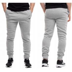 Nike Park 20 Fleece Pants męskie spodnie dresowe jasnoszare. Szare spodnie sportowe męskie Nike, m, bez wzorów, z bawełny, na fitness i siłownię. Za 154.99 zł.
