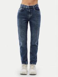 Pieces Jeansy Bella 17147970 Niebieski Tapered Fit. Niebieskie jeansy damskie Pieces, bez wzorów, z bawełny. Za 149.99 zł.