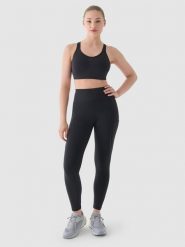 4F Legginsy do biegania z wysokim stanem damskie - szare S. Szare legginsy damskie 4F, s, bez wzorów, z dzianiny, z podwyższonym stanem, krótkie, do biegania. W wyprzedaży za 99.99 zł.
