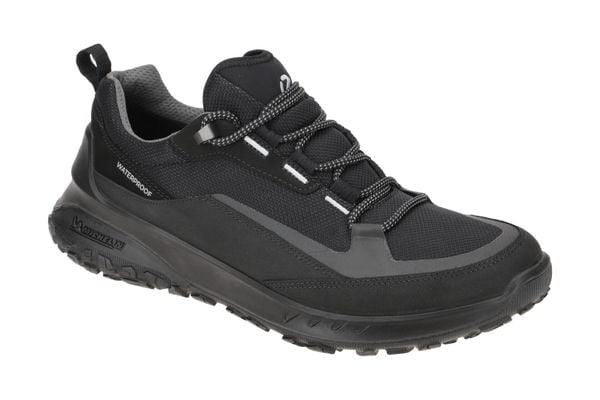 Buty trekkingowe Ecco ULT-TRN. Czarne trekkingi męskie ecco, z materiału, bez zapięcia. Za 661.00 zł.