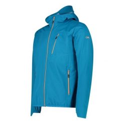 Kurtka turystyczna męska męska CMP. Niebieskie kurtki męskie CMP, m, bez wzorów, sportowe, z kapturem. W wyprzedaży za 349.99 zł.