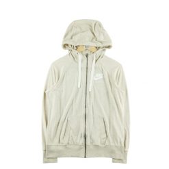 Second life - Damska bluza z kapturem w kolorze beżowym - Stan dobry. Brązowe bluzy damskie Nike, bez wzorów, sportowe, bez ramiączek, z kapturem. Za 84.56 zł.