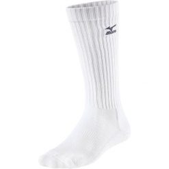 Wysokie skarpety Mizuno. Białe skarpety męskie Mizuno, bez wzorów, z bawełny. Za 29.99 zł.