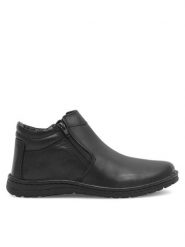 Go Soft Botki FIZA-03 Czarny. Czarne botki męskie GO SOFT, bez wzorów, ze skóry, bez obcasa, bez zapięcia. Za 259.99 zł.