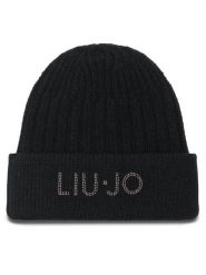 Liu Jo Czapka 2F3058 M0300 Czarny. Czarne czapki damskie Liu Jo, na zimę, bez wzorów, z materiału. Za 489.99 zł.