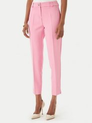 Maryley Spodnie materiałowe 26EB52Z/43BB Różowy jasny Regular Fit. Czerwone spodnie materiałowe damskie Maryley, bez wzorów, z materiału. Za 229.99 zł.