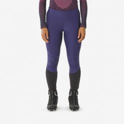 Legginsy do narciarstwa biegowego damskie Inovik 500. Czarne legginsy damskie WED'ZE, bez wzorów, z elastanu. Za 149.99 zł.
