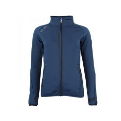 Kurtka damska Peak Mountain Polarshel Aclimawz. Niebieskie kurtki sportowe damskie Peak Mountain, bez wzorów, bez ramiączek, bez kaptura, trekkingowe. W wyprzedaży za 226.50 zł.
