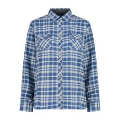 Damska koszula z długim rękawem z poliestru CMP. Niebieskie koszule damskie CMP, bez wzorów, bez kołnierzyka, bez ramiączek. Za 292.00 zł.