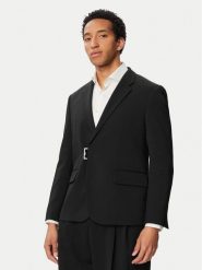 HUGO Marynarka Hans 263X 50565557 Czarny Slim Fit. Czarne garnitury męskie Hugo, m, bez wzorów, z syntetyku. Za 1,649.00 zł.
