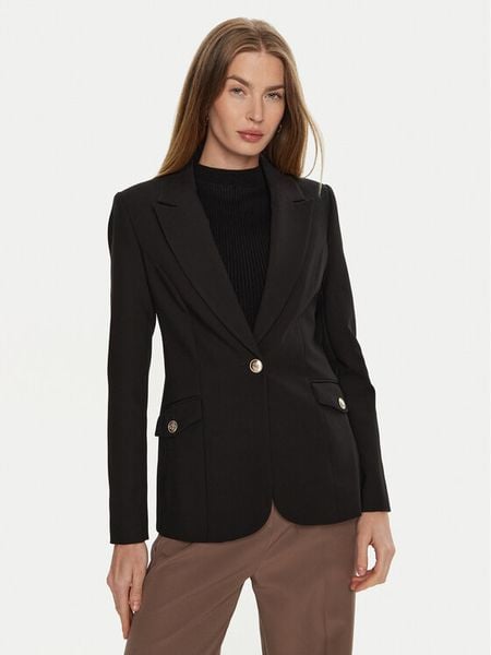 Marciano Guess Marynarka Celia 4BGN03 7046A Czarny Regular Fit. Czarne marynarki i żakiety damskie Marciano Guess, z aplikacjami, z syntetyku, bez kołnierzyka, bez ramiączek. Za 619.99 zł.