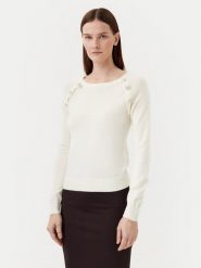 Motivi Sweter M6706001041N Biały Regular Fit. Białe swetry nierozpinane damskie Motivi, m, bez wzorów, z syntetyku, bez kołnierzyka, bez ramiączek. Za 239.99 zł.